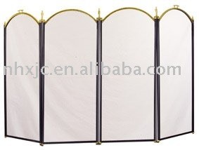 folding screen/fireplace guard/fireplace screen/4-folding screen