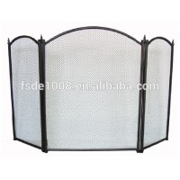 mesh fireplace screen/ fireplace safely frame/3 Fold screen